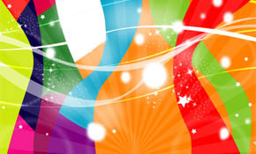 orange red green abstract stars orange red green abstract stars